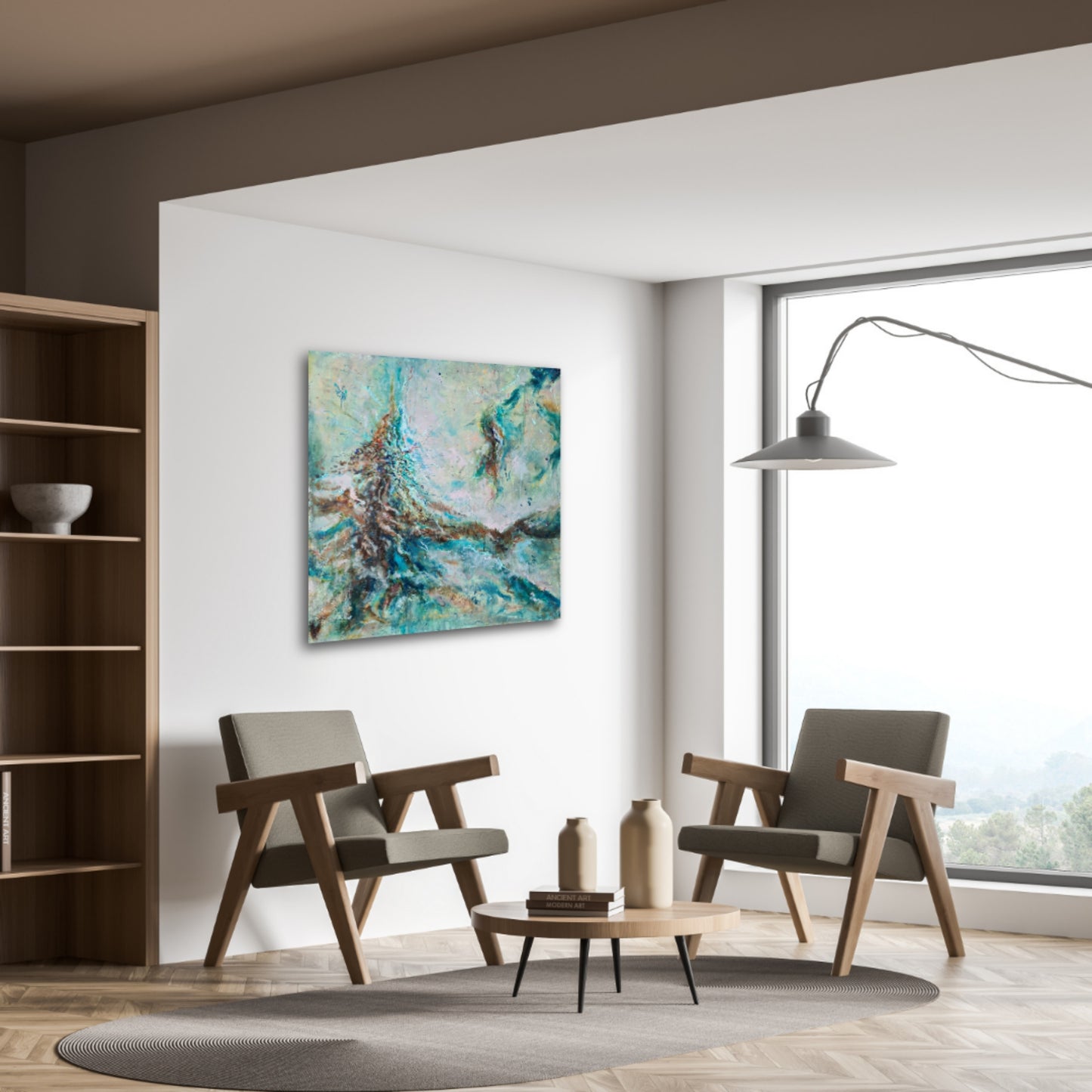 WAVES OF WONDER | 90X90CM | CANVAS