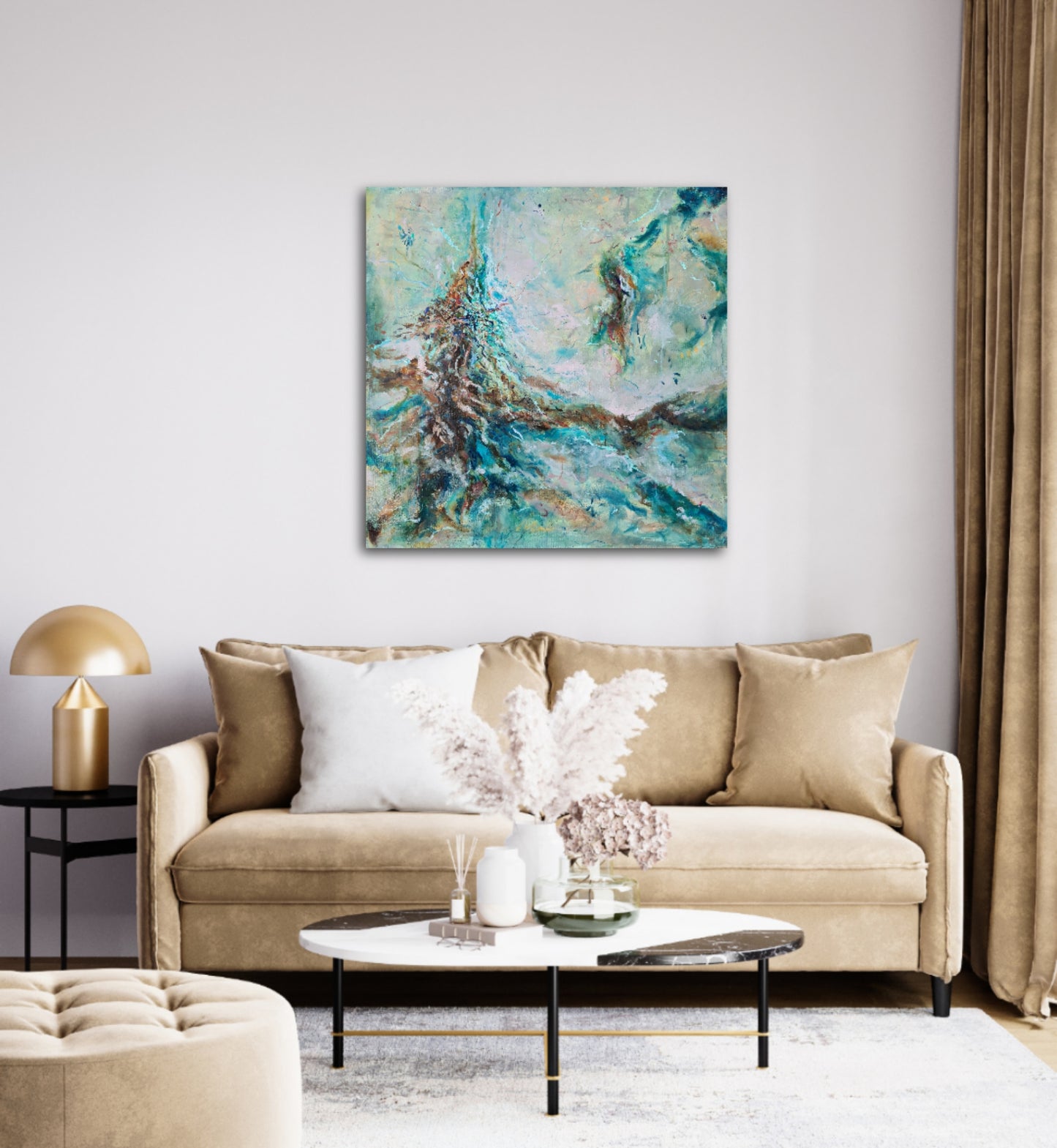 WAVES OF WONDER | 90X90CM | CANVAS