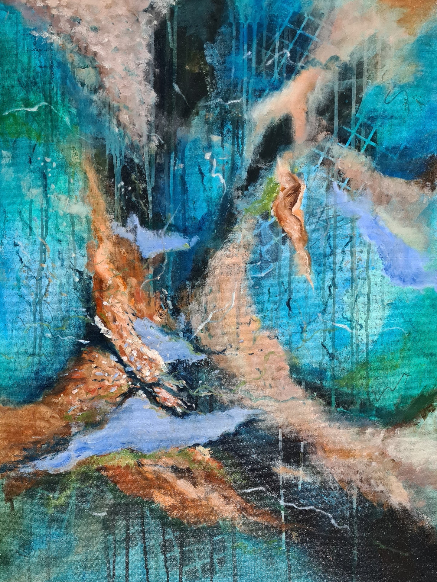 EMERALD ECHOES | 60X80CM | CANVAS