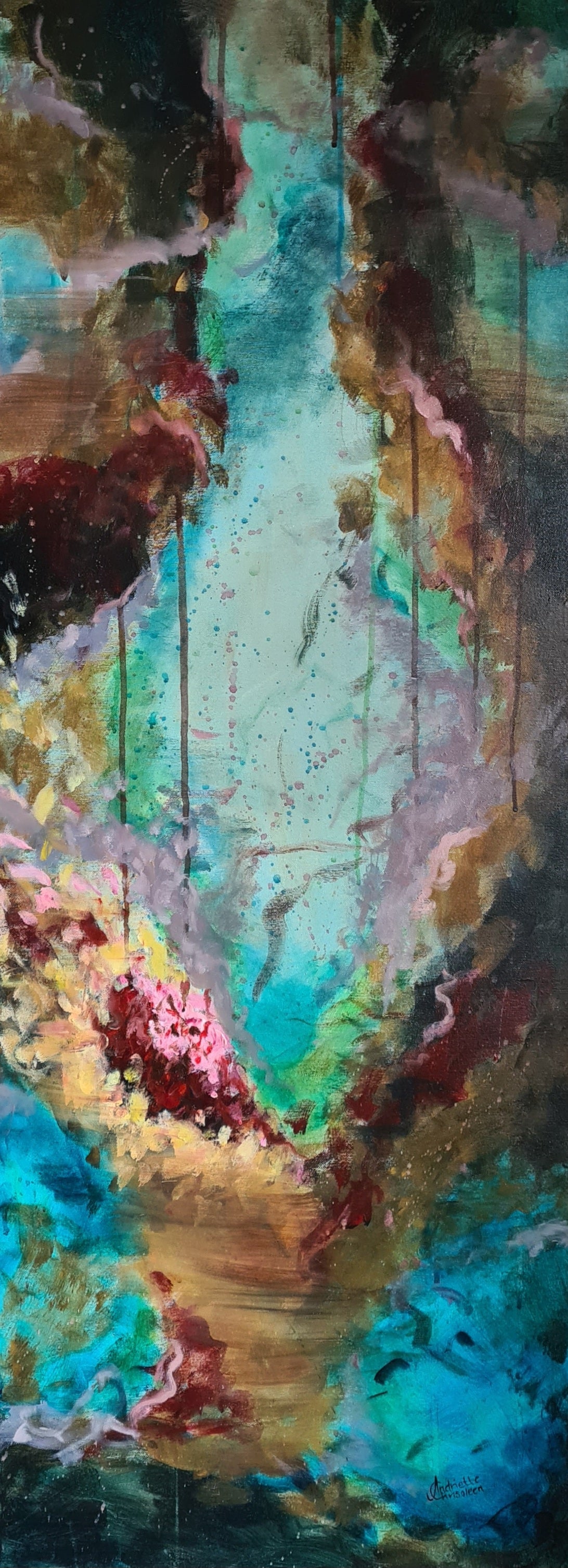 COOL CURRENTS & DEEP DIVE | 45 X 120 CM | CANVAS