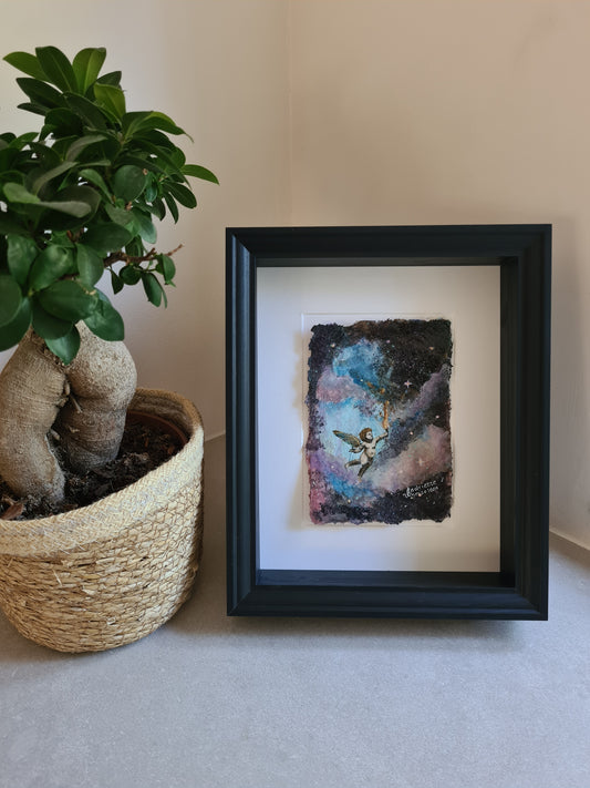 CHERUB MINI PAINTINGS | 12X16CM | COTTON RAG PAPER