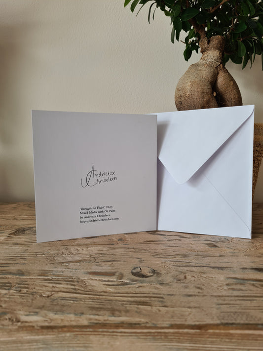 THOUGHTS TO FLIGHT | POSTCARD | 15X15 CM