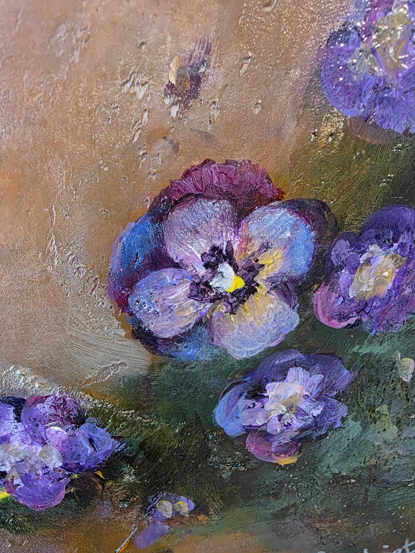 SILVER VIOLETS | 30X40CM | FRAMED CANVAS