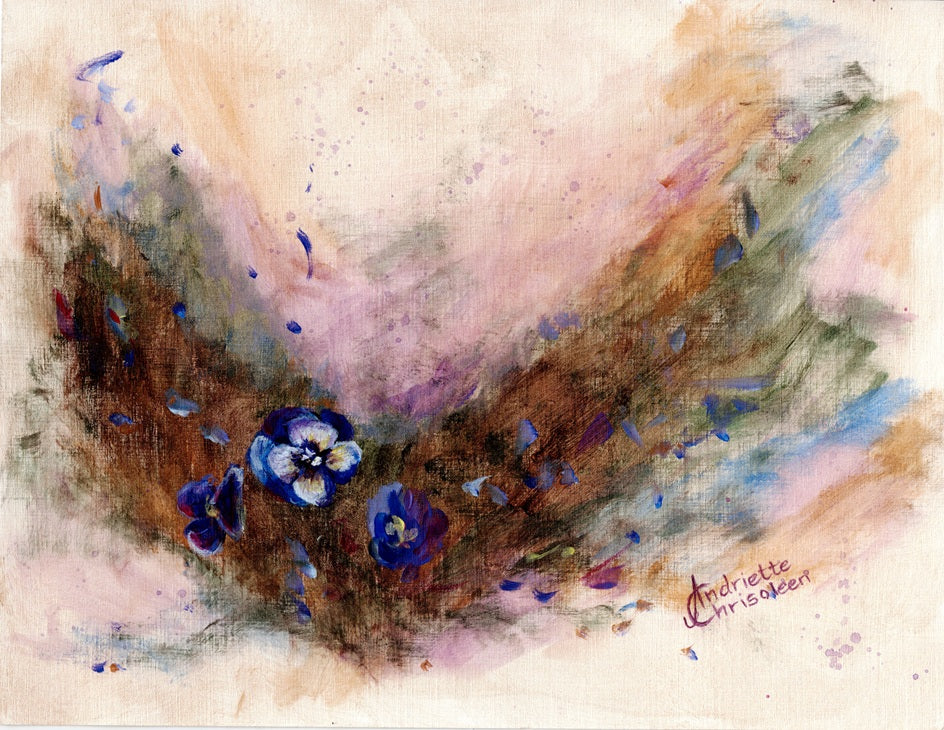 BLOOMS ON PAPER - 25 x 32 CM