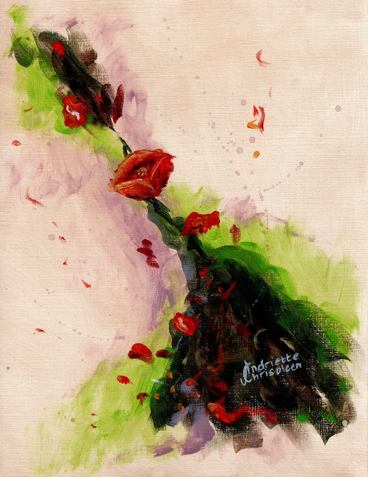 BLOOMS ON PAPER - 25 x 32 CM