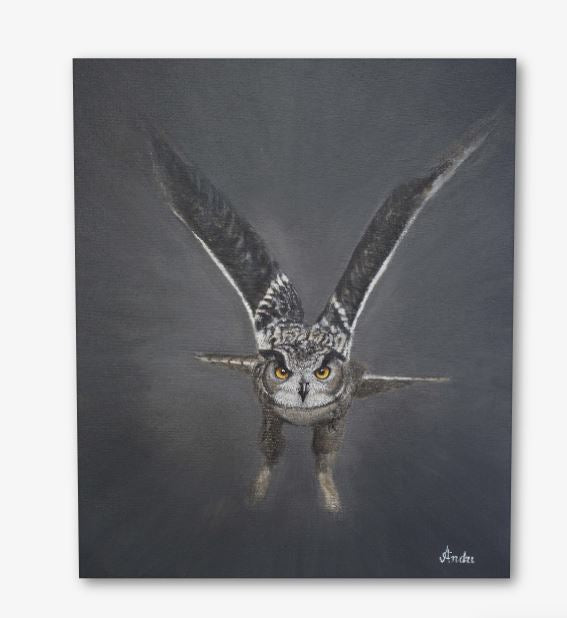 OWL FLIGHT | 50X60CM | CANVAS
