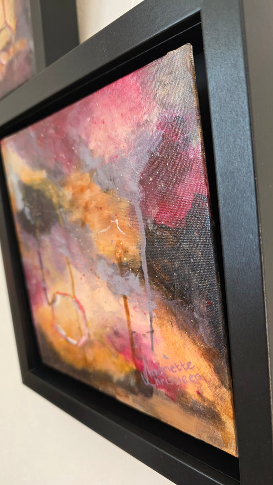 AFTERFLOW | 20X20CM | FRAMED CANVAS BOARD