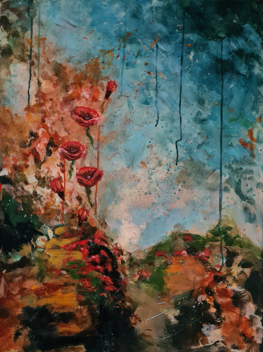 HIGH ON POPPIES | 60X80CM | CANVAS