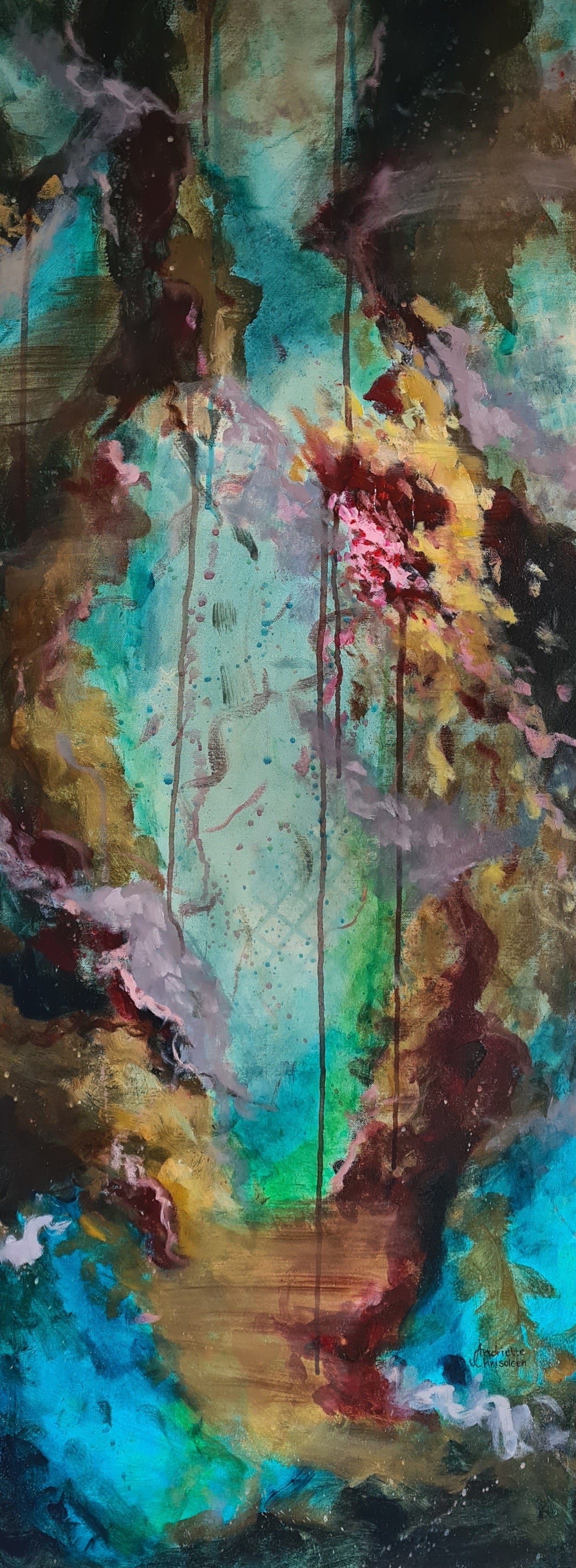 Currents- Abstract Acrylic Painting online on Canvas