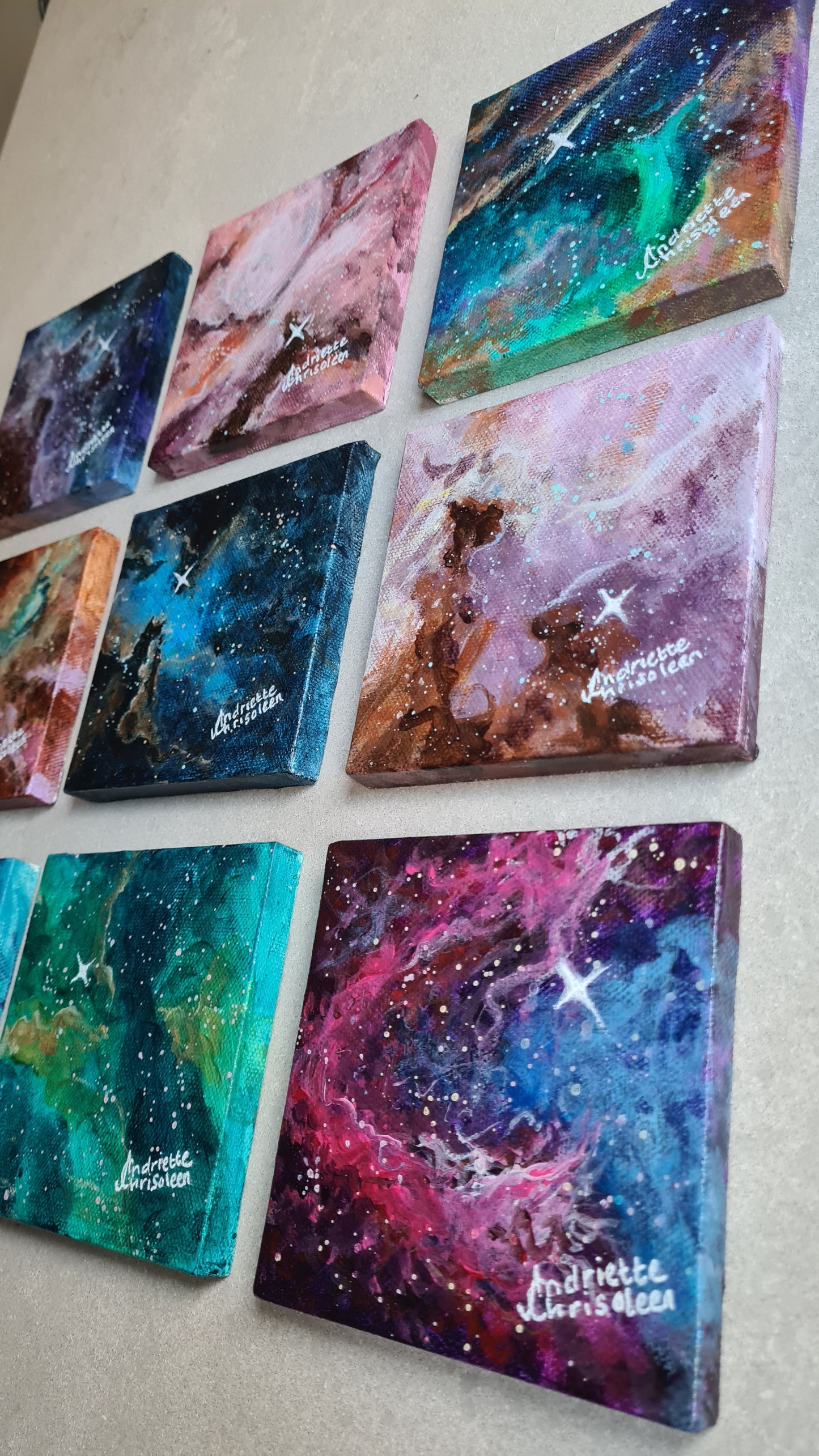 MINI PAINTINGS INSPIRED BY PLANETS