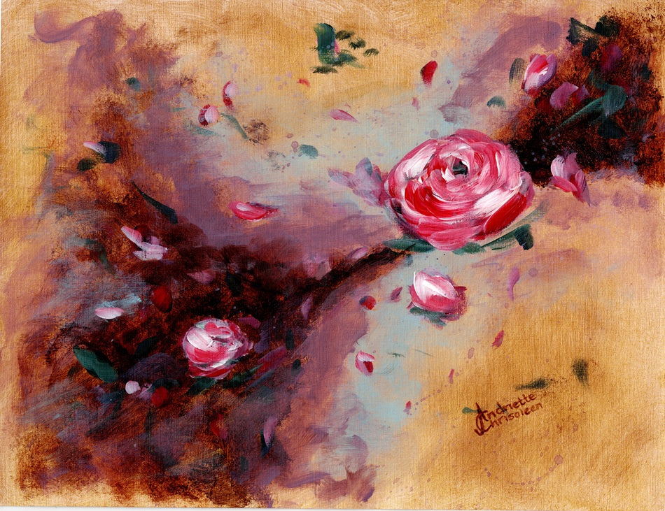 BLOOMS ON PAPER - 25 x 32 CM