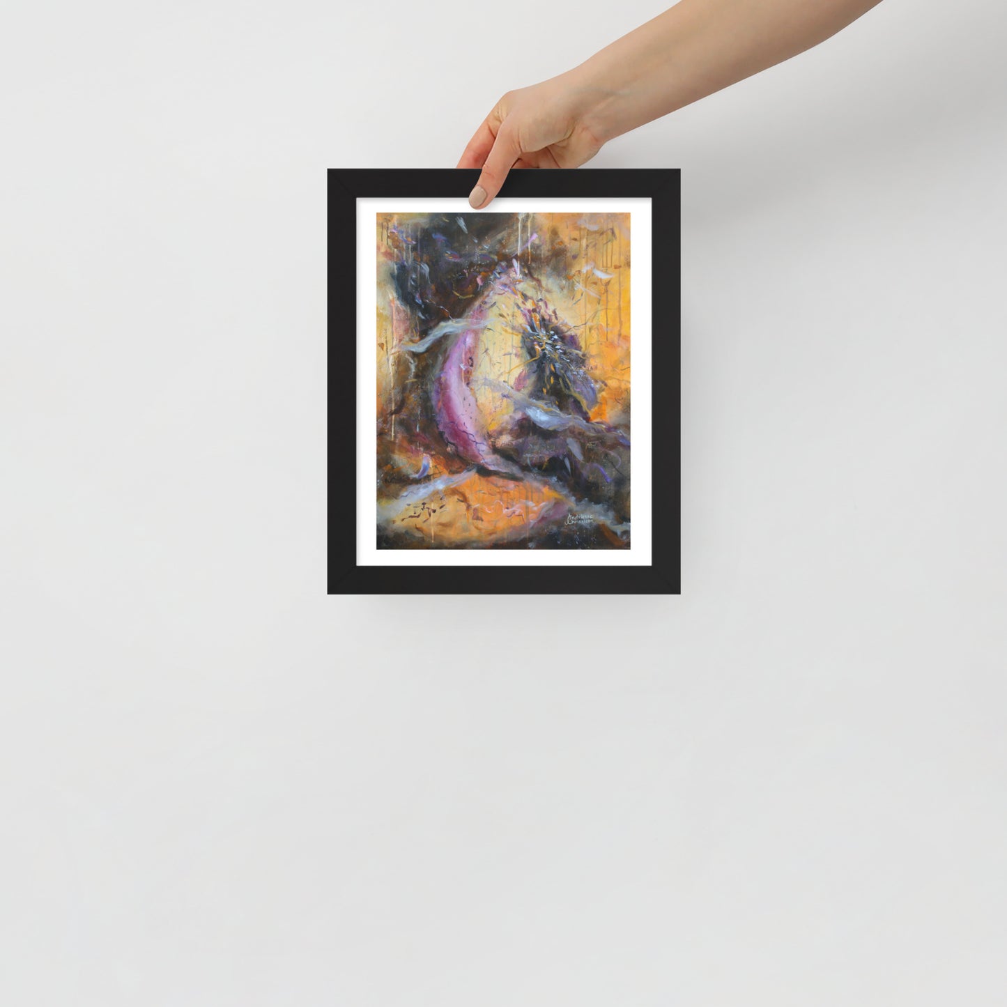 BURNING PASSION - FRAMED ART PRINT