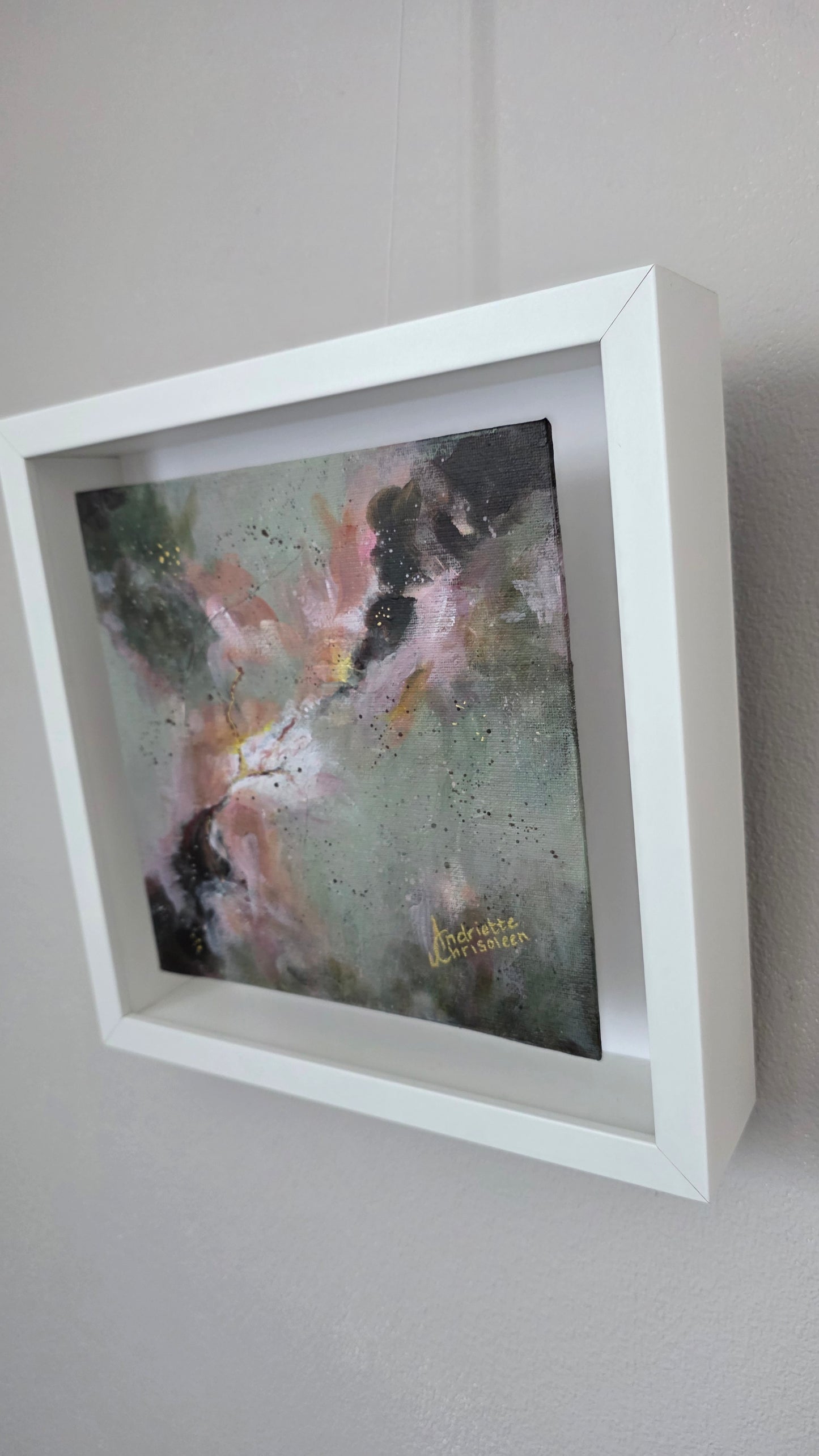 THE GENTLE BIND | 20X20CM | FRAMED CANVAS BOARD