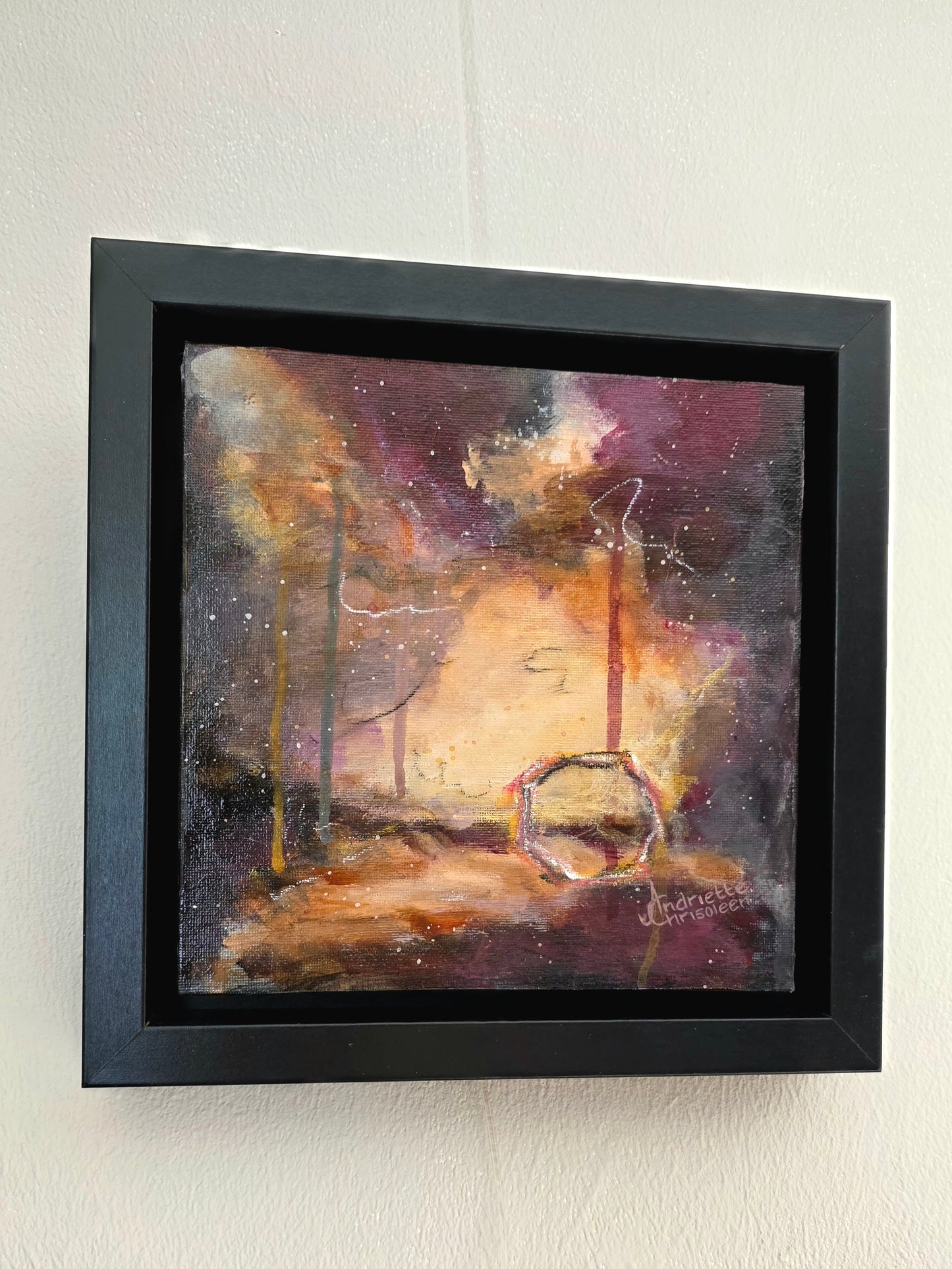 ECHO | 20X20CM | FRAMED CANVAS BOARD