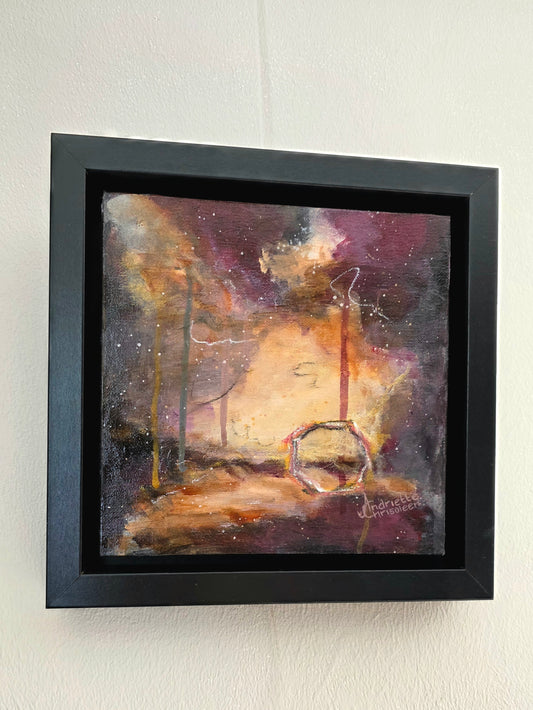 ECHO | 20X20CM | FRAMED CANVAS BOARD