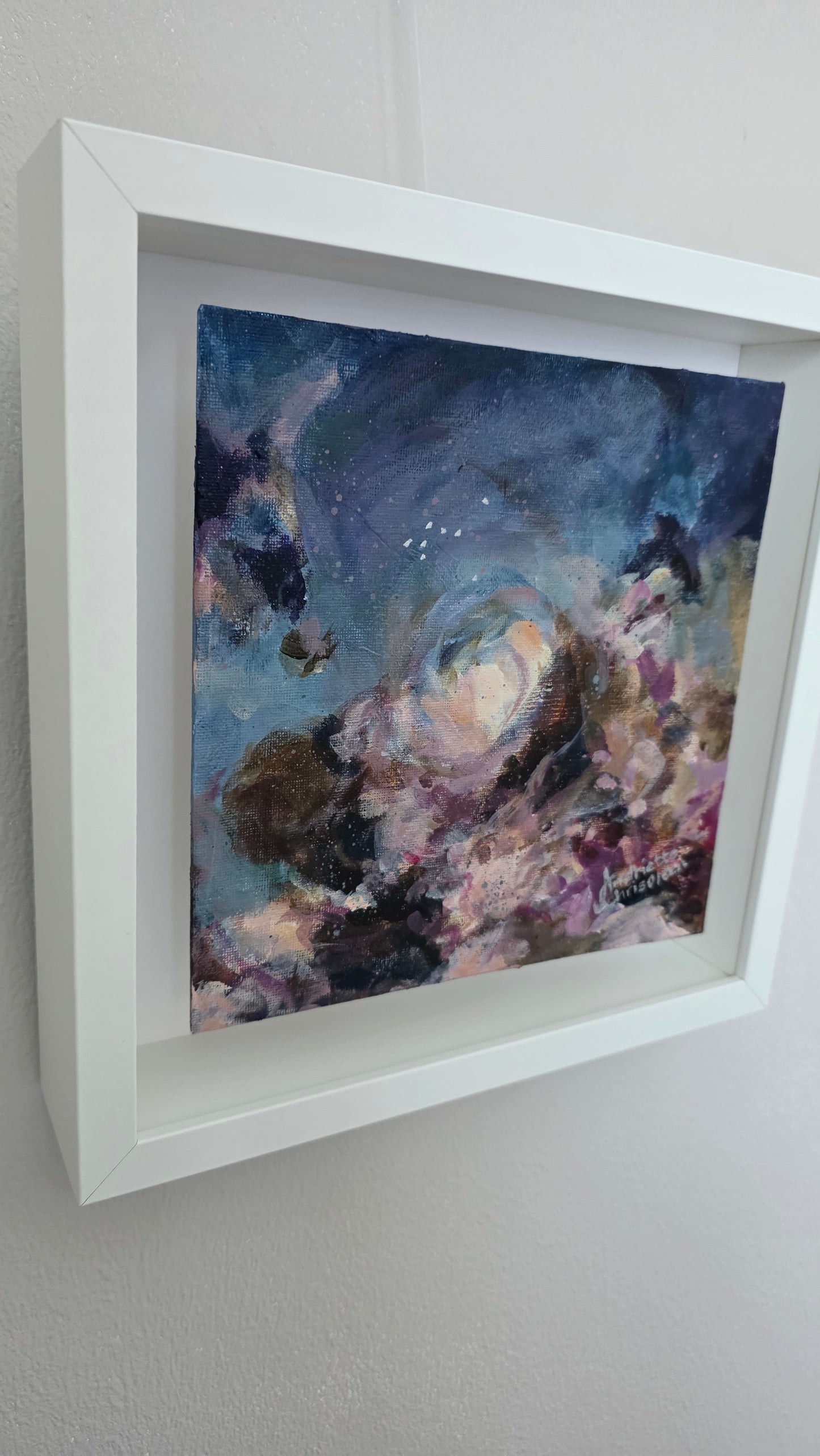 LINGERING DREAMS I | 20X20CM | FRAMED CANVAS BOARD