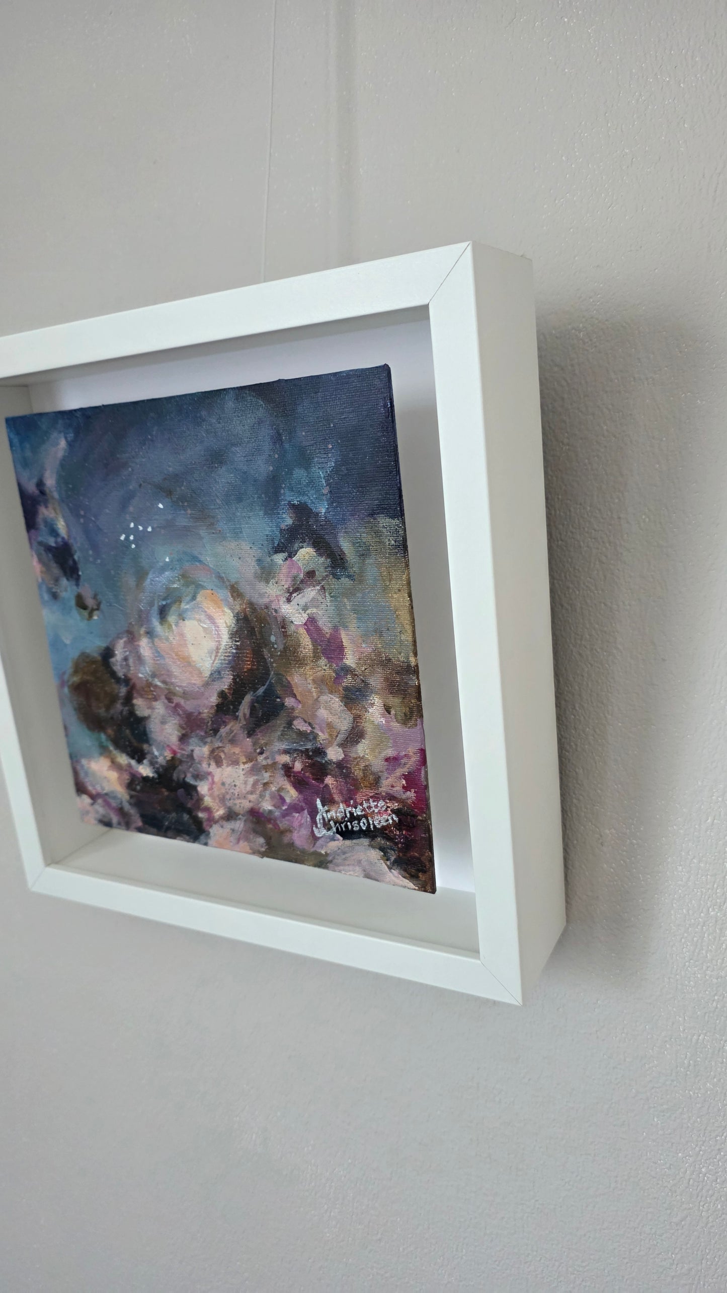 LINGERING DREAMS I | 20X20CM | FRAMED CANVAS BOARD