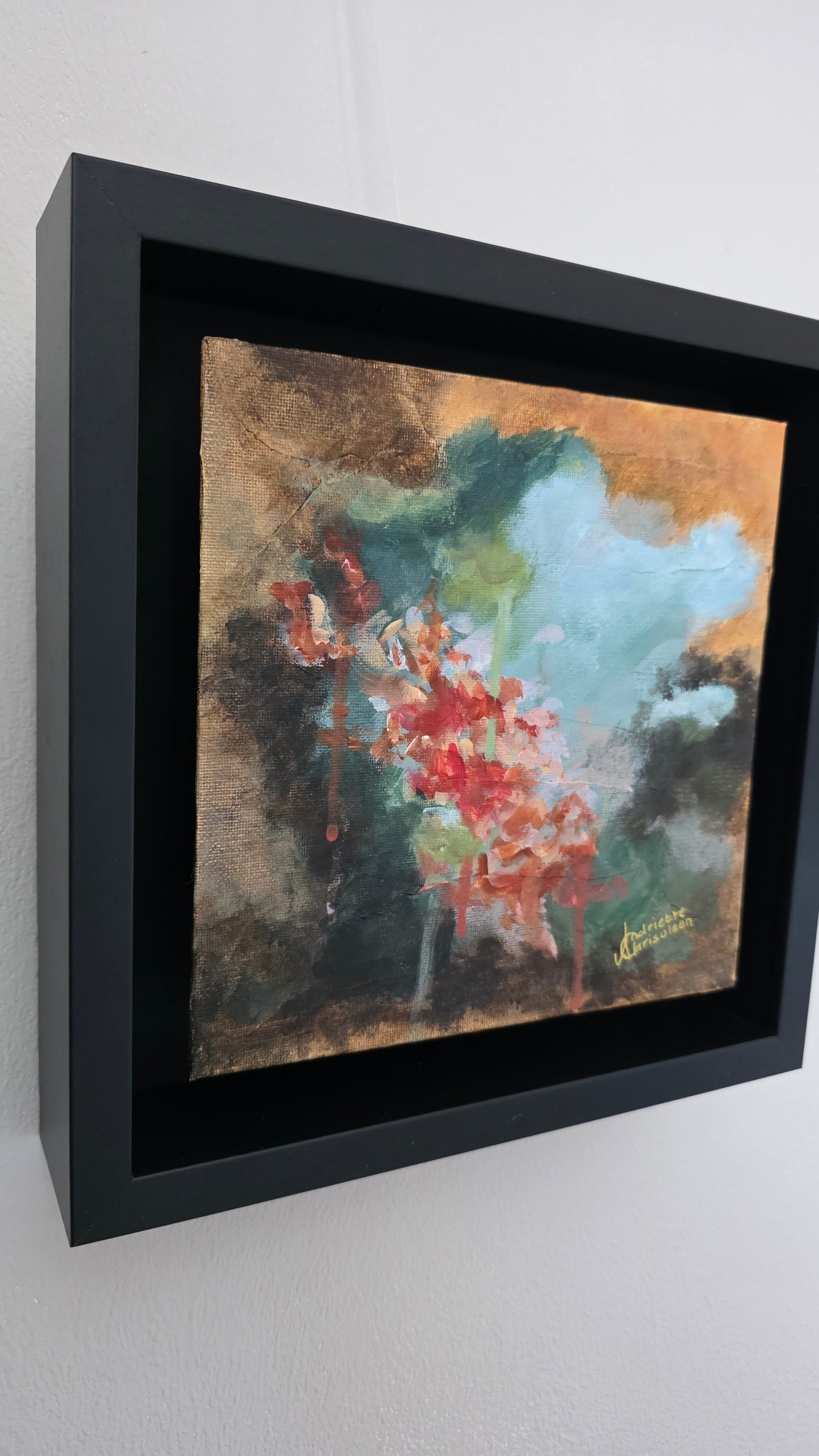 IGNITE THE MIST I | 20X20CM | FRAMED CANVAS BOARD