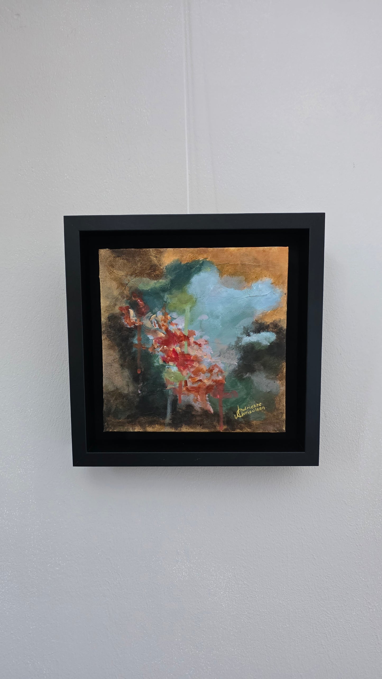 IGNITE THE MIST I | 20X20CM | FRAMED CANVAS BOARD