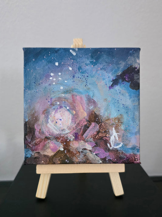 COSMIC BLOOM | 10X10CM | CANVAS