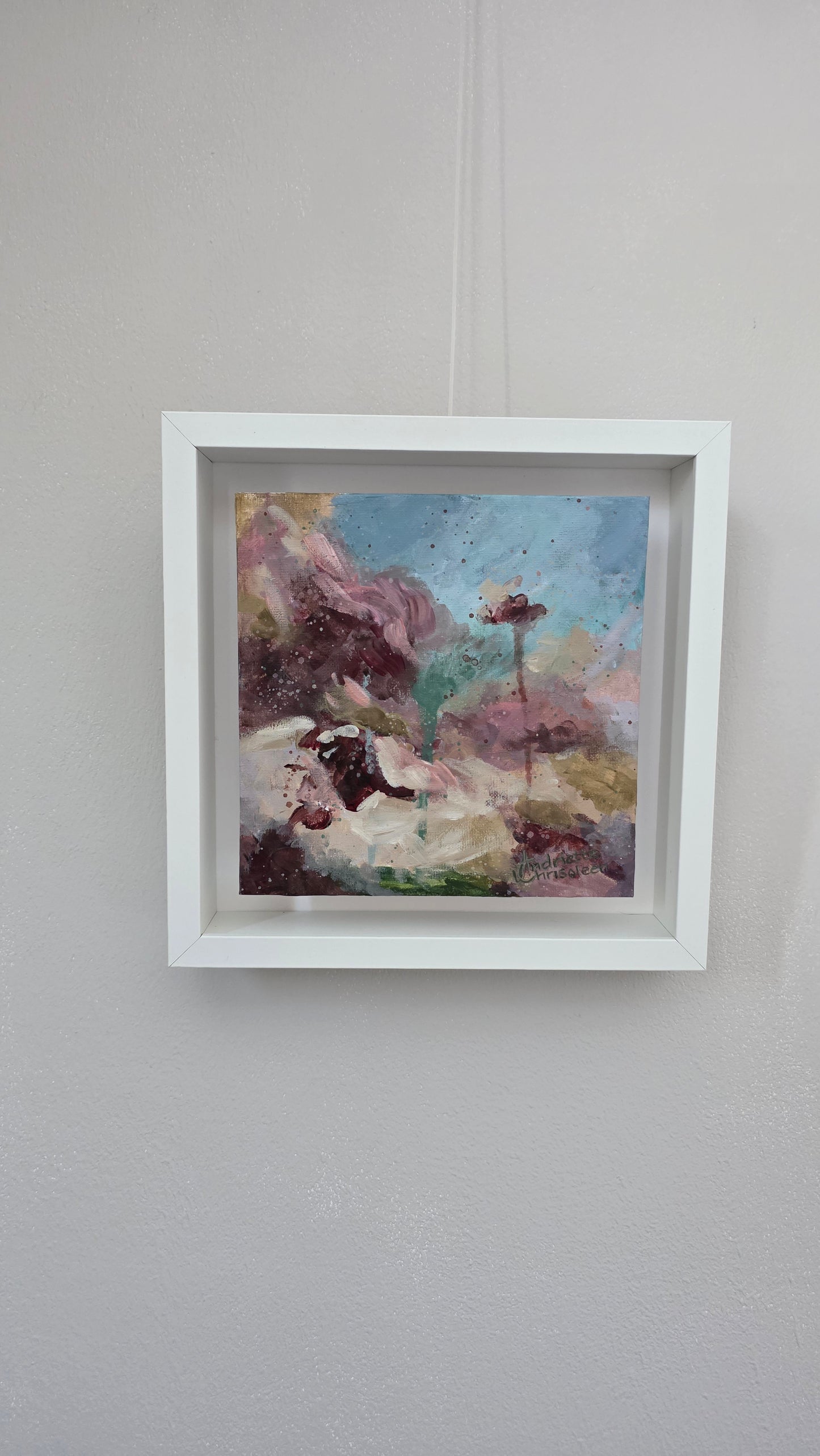 PETALS OF LIGHT | 20X20CM | FRAMED CANVAS BOARD