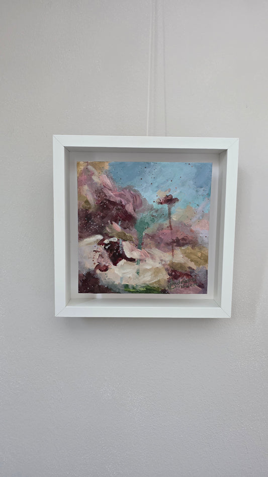 PETALS OF LIGHT | 20X20CM | FRAMED CANVAS BOARD